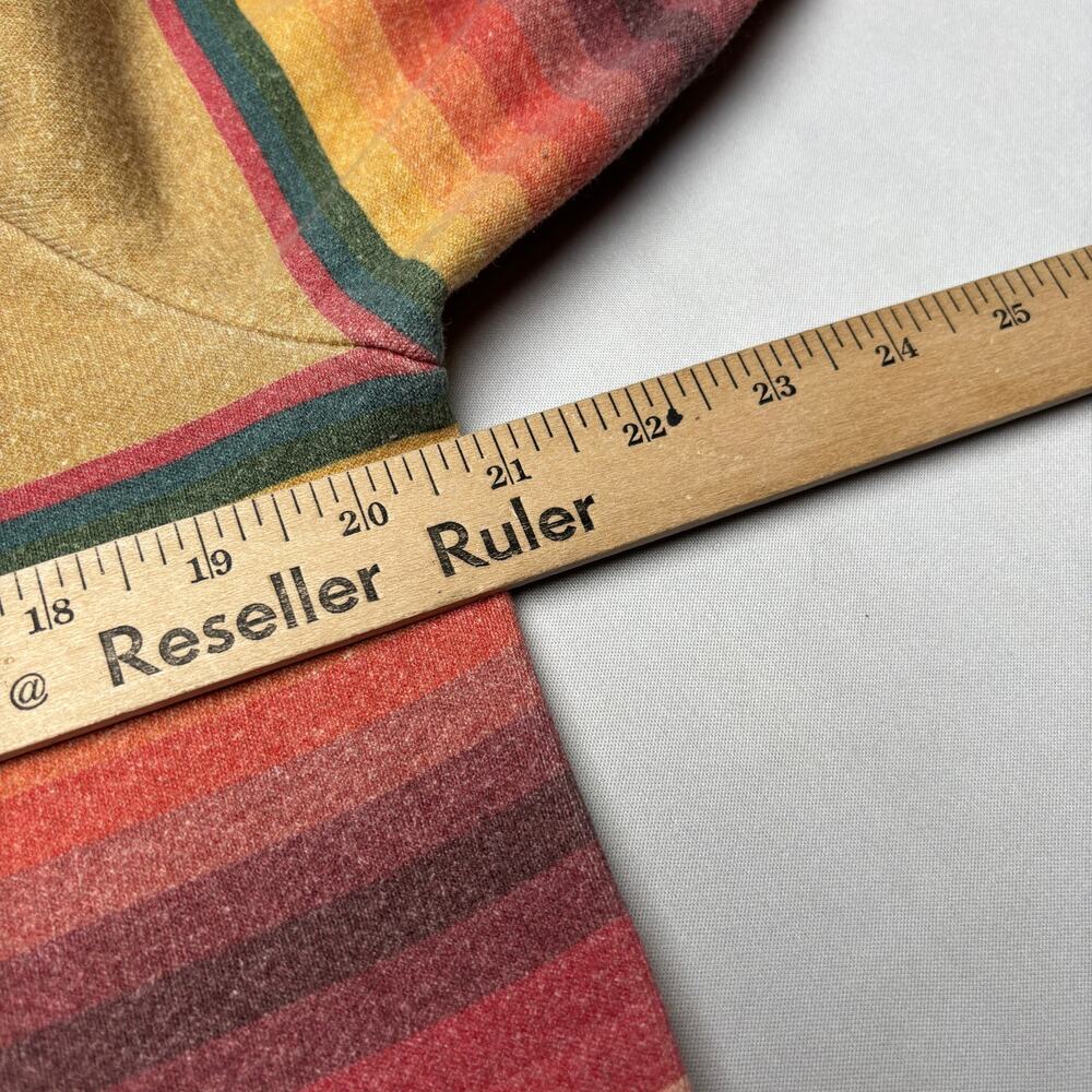 Aviator Nation Tulum Bolt Stitch Crewneck Sweatshirt Serape Stripe Small - Picture 5 of 9